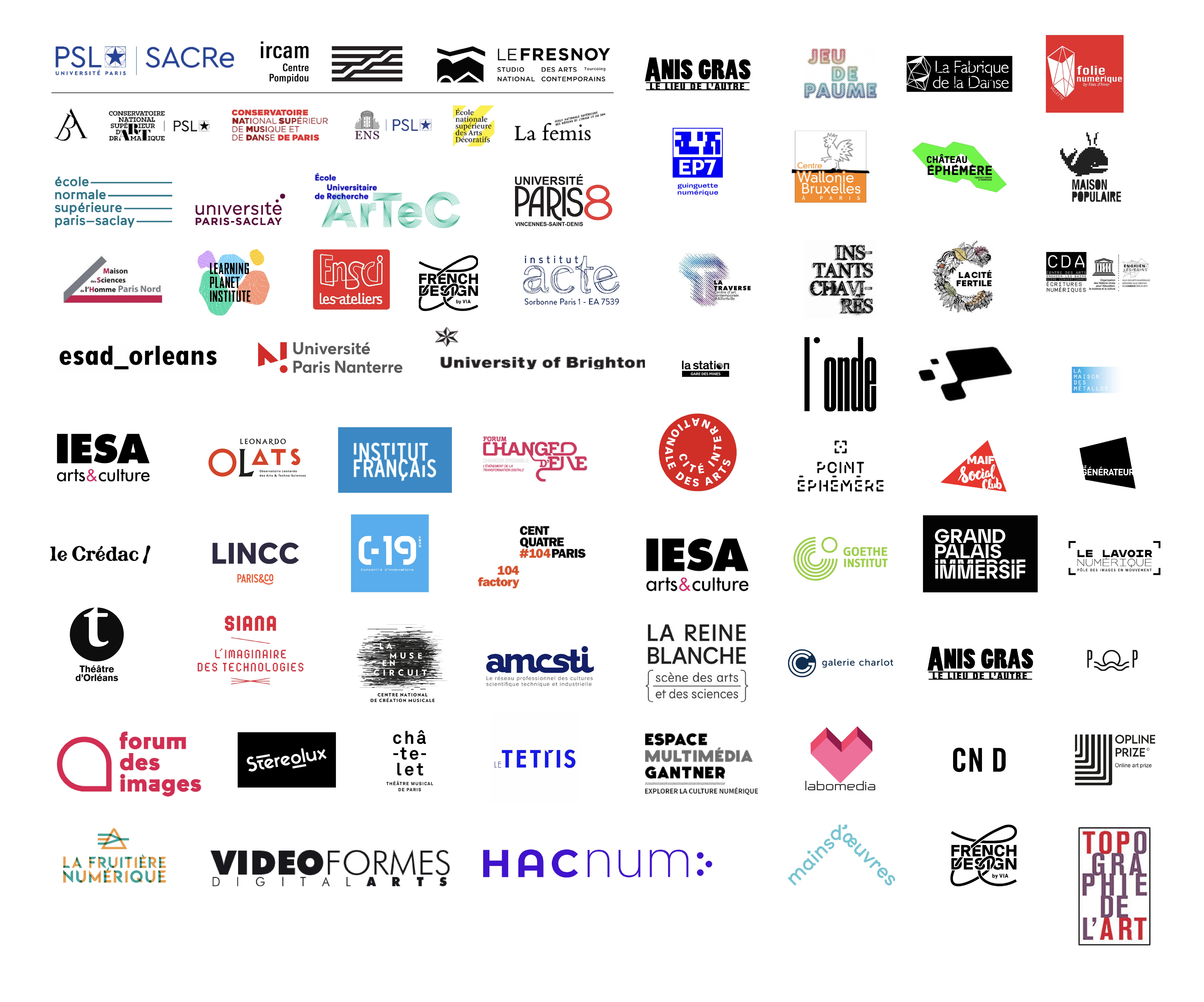Logos Partenaires ISEA2023